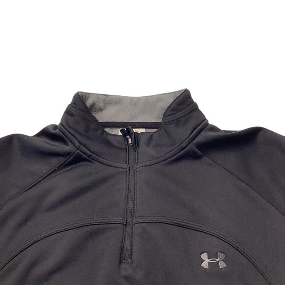 Under Armour 1/4 Zip Black Soft Shell Fitted Jacket Women’s Size Medium - Picture 7 of 8
